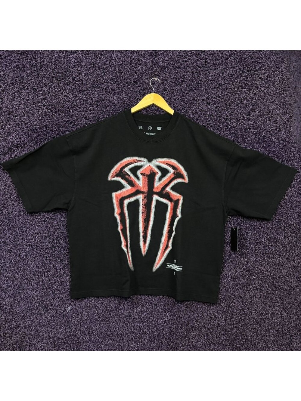 The Weeknd x WWE Roman Reigns Original Tribal Chief Wrestlemania T-Shirt Size La